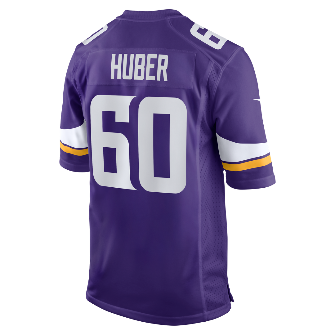 Joe Huber Minnesota Vikings Team Game Jersey - Purple