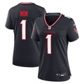 Houston Texans Women's #1 Mom Game Jersey - Navy