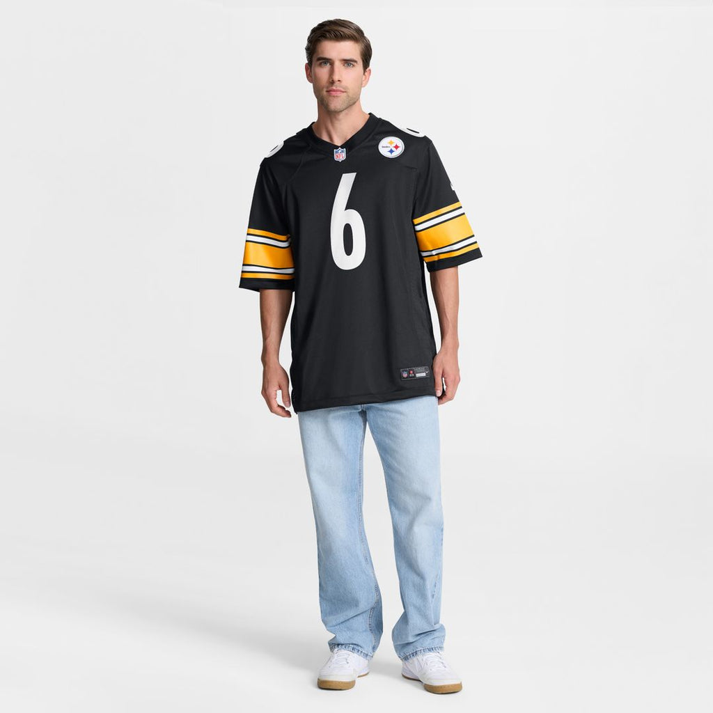 Patrick Queen Pittsburgh Steelers Game Player Jersey - Black