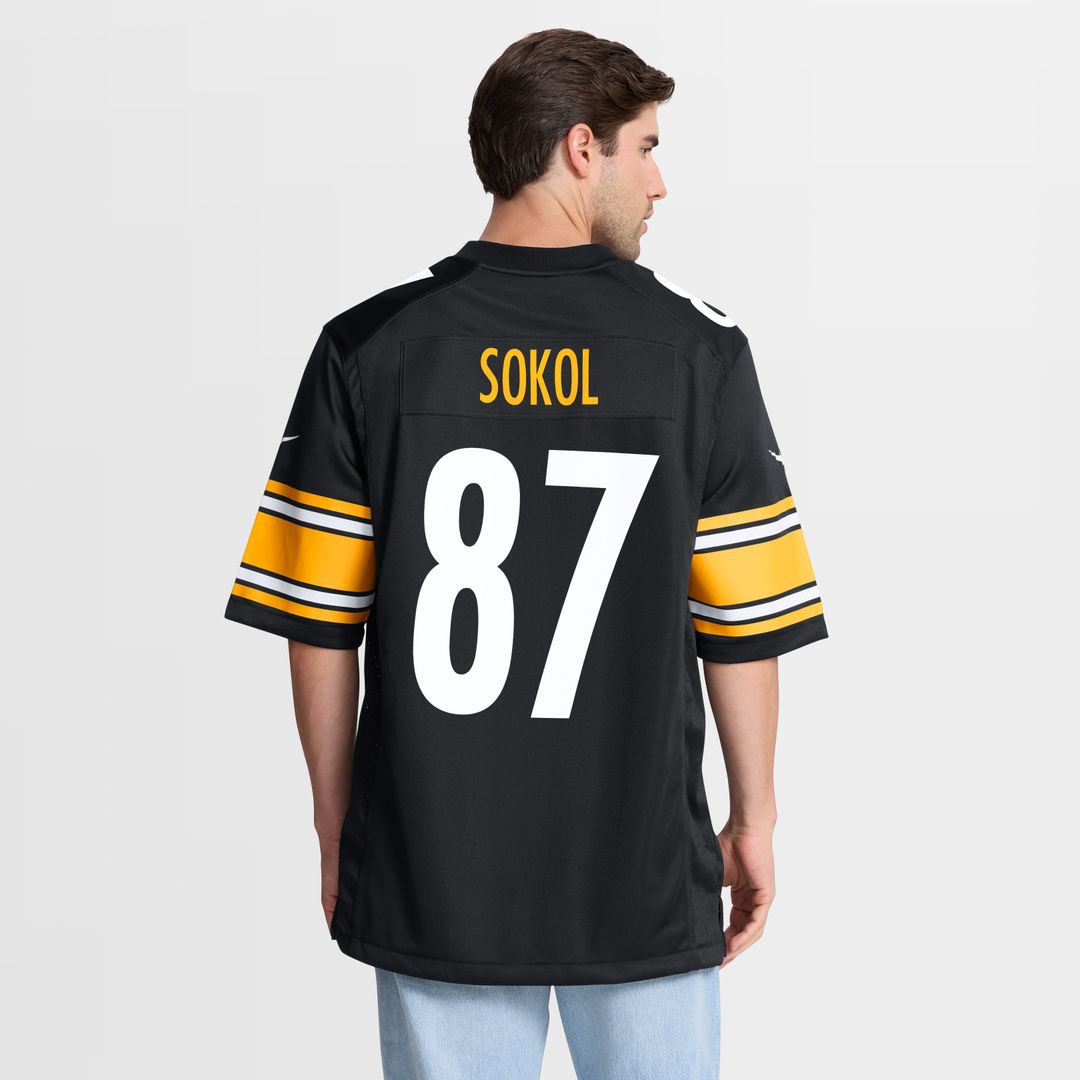 Matt Sokol Pittsburgh Steelers Team Game Jersey - Black