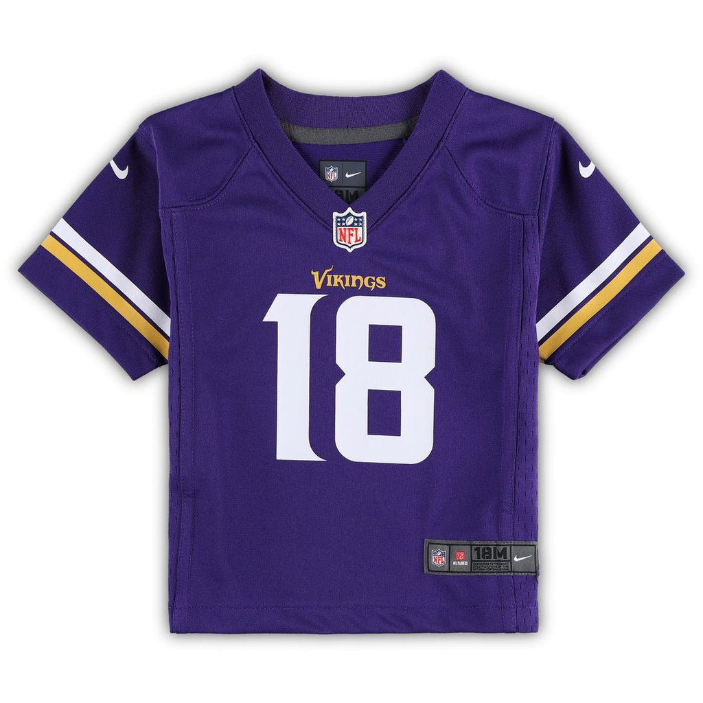 Justin Jefferson Minnesota Vikings Infant Team Player Game Jersey - Purple