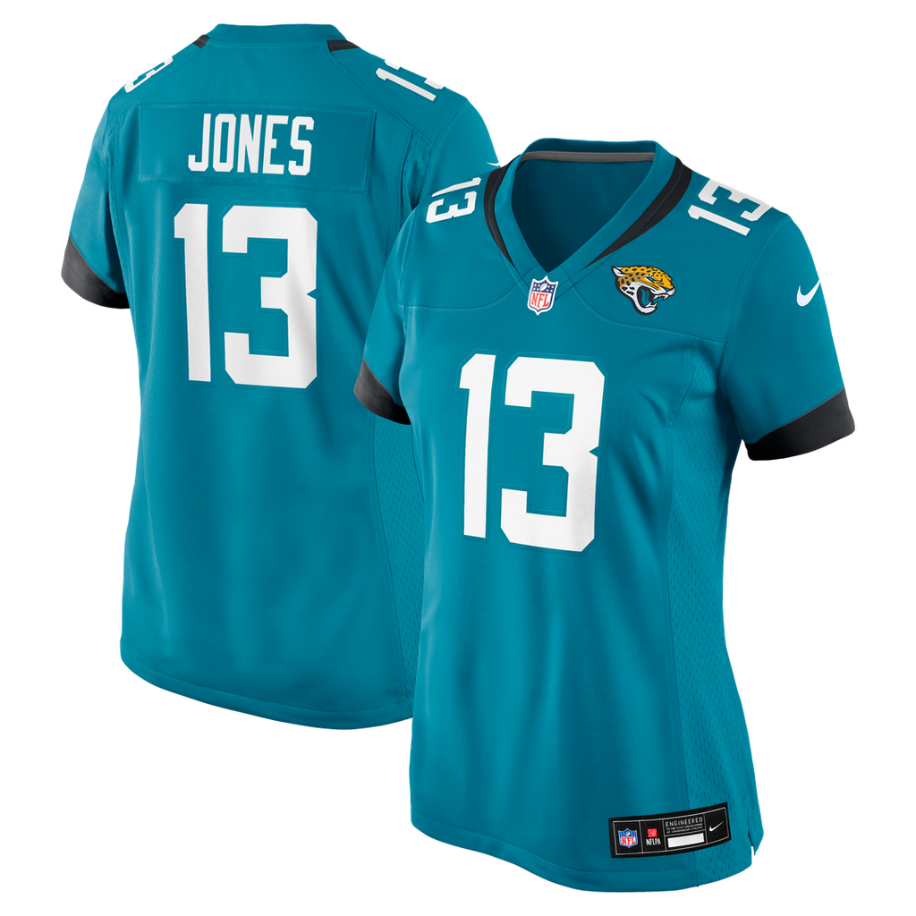 Tim Jones Jacksonville Jaguars Women's Team Game Jersey - Teal
