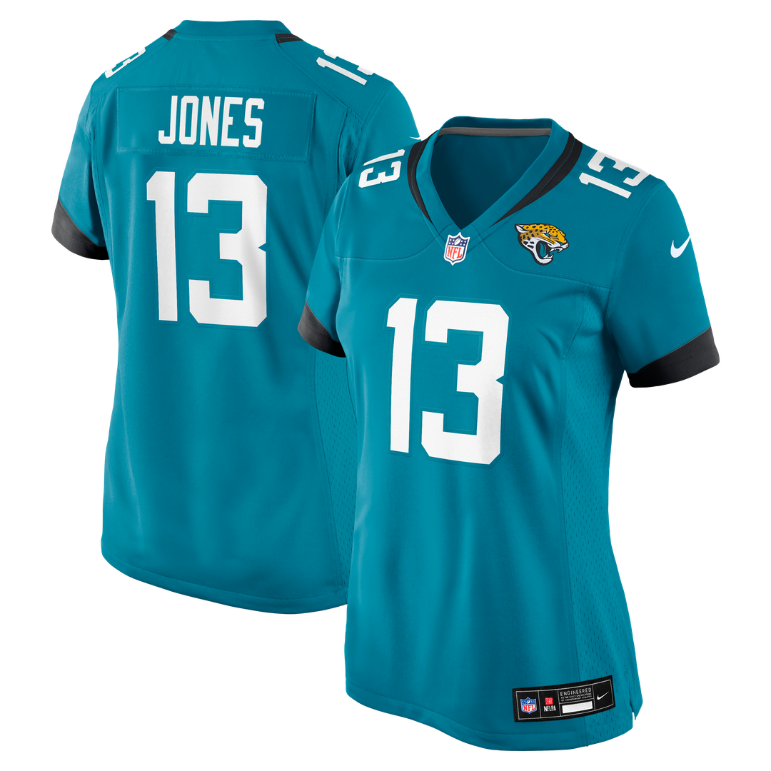 Tim Jones Jacksonville Jaguars Women's Team Game Jersey - Teal