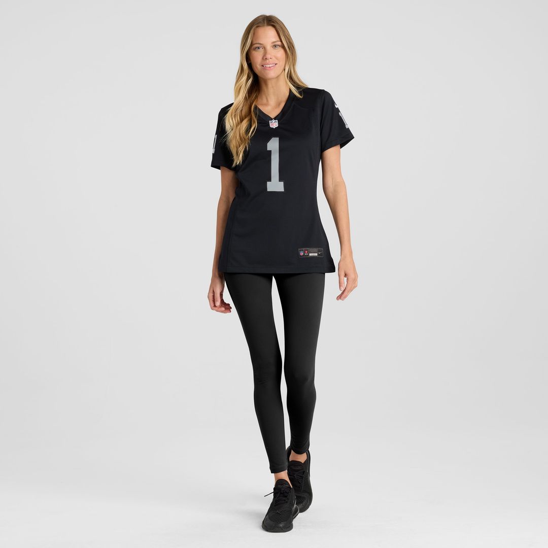 Number 1 Bride Las Vegas Raiders Women's Game Jersey - Black