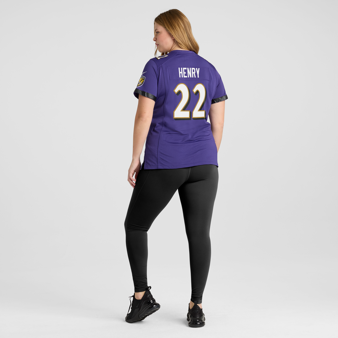 Derrick Henry Baltimore Ravens Women's Game Player Jersey - Purple