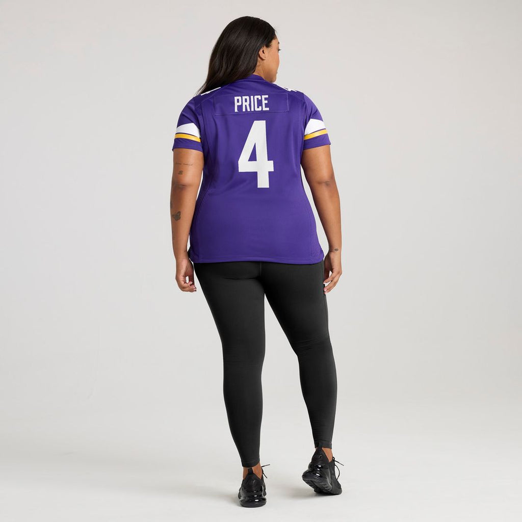 Myles Price Minnesota Vikings Women's Team Game Jersey - Purple