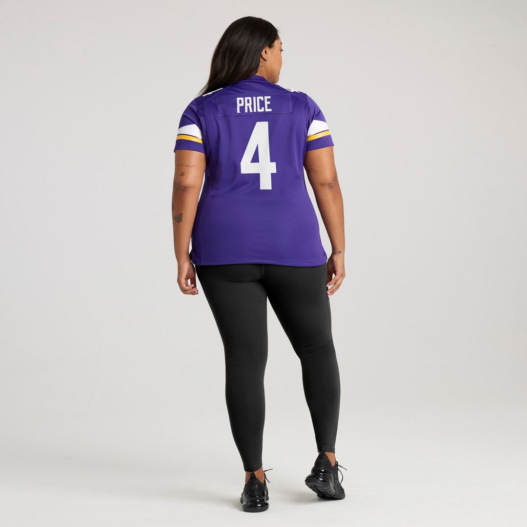 Myles Price Minnesota Vikings Women's Team Game Jersey - Purple