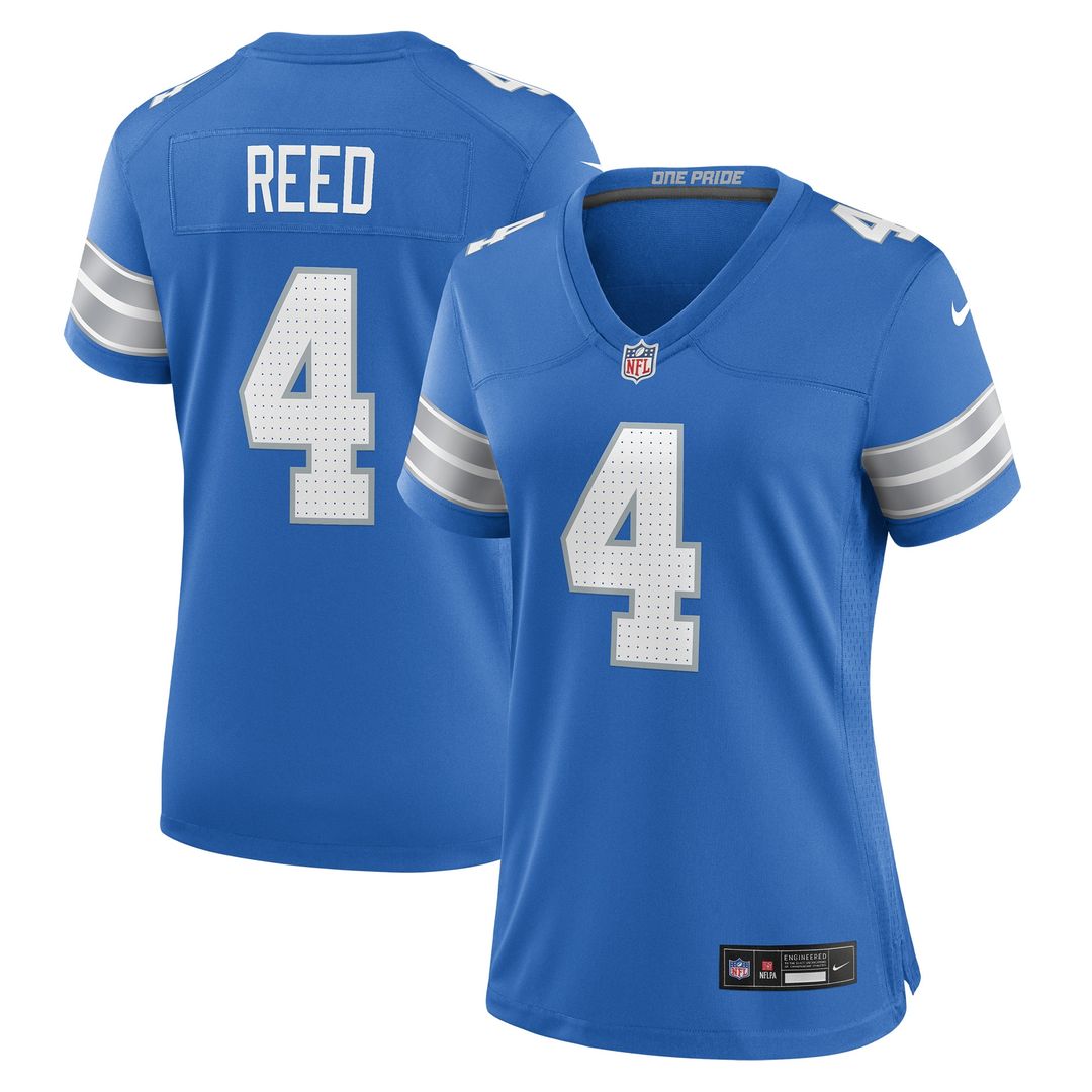 D.J. Reed Detroit Lions Women's Team Game Jersey - Blue