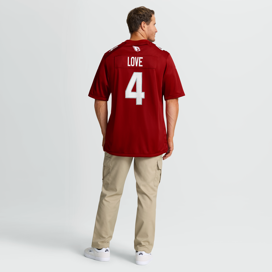Jeremiyah Love Arizona Cardinals Game Player Jersey - White