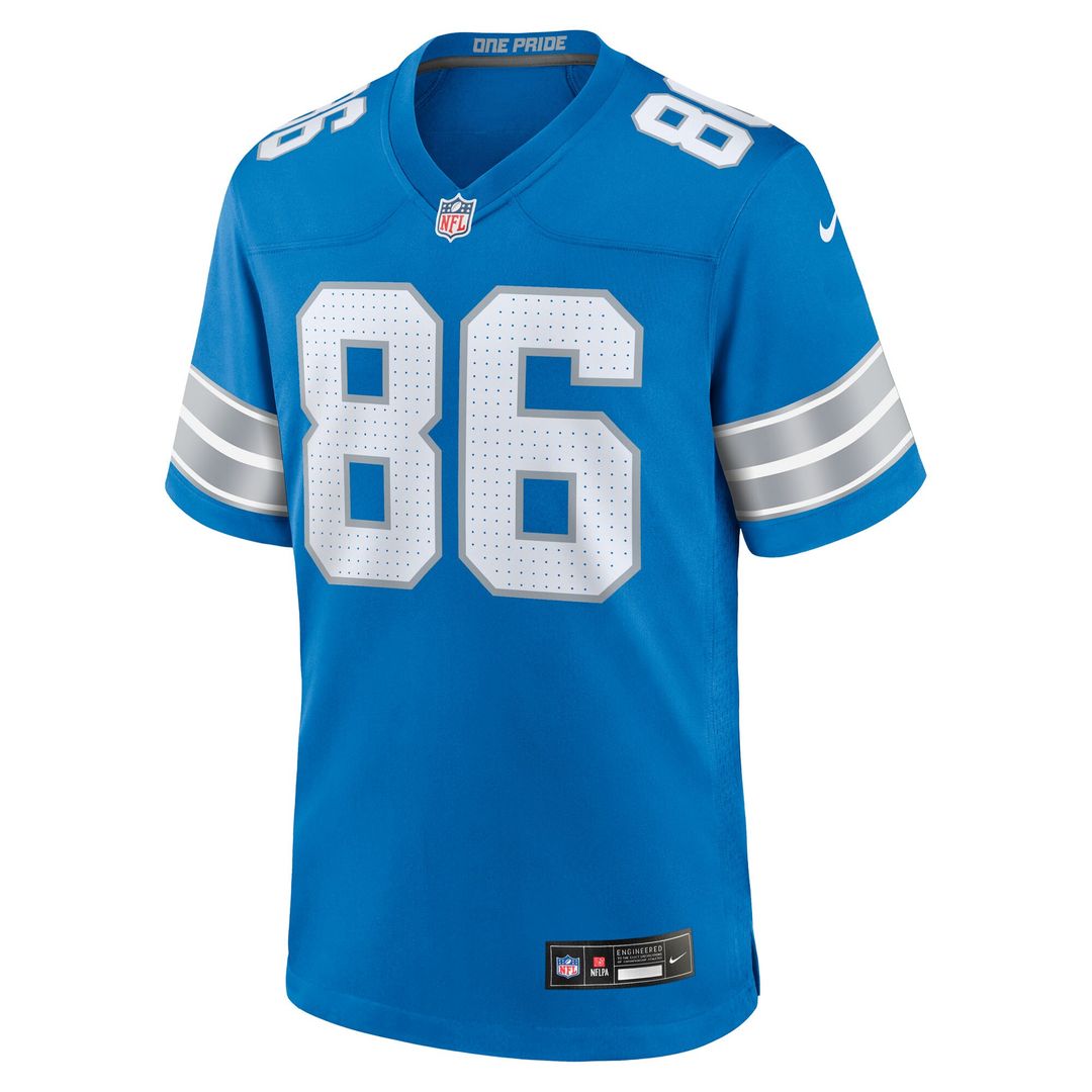 Anthony Firkser Detroit Lions Team Game Jersey - Blue