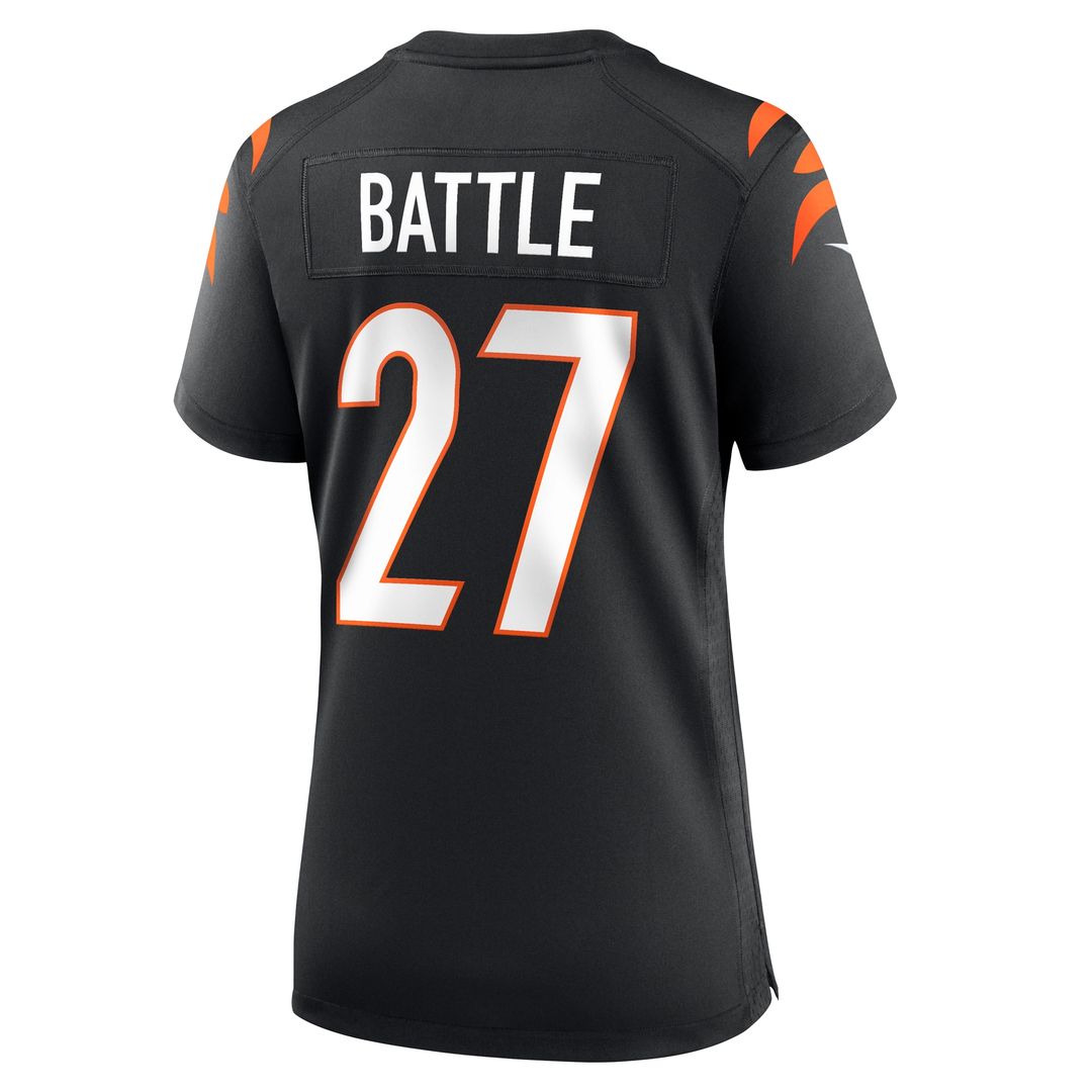 Battle Cincinnati Bengals Women's Team Game Jersey - Black