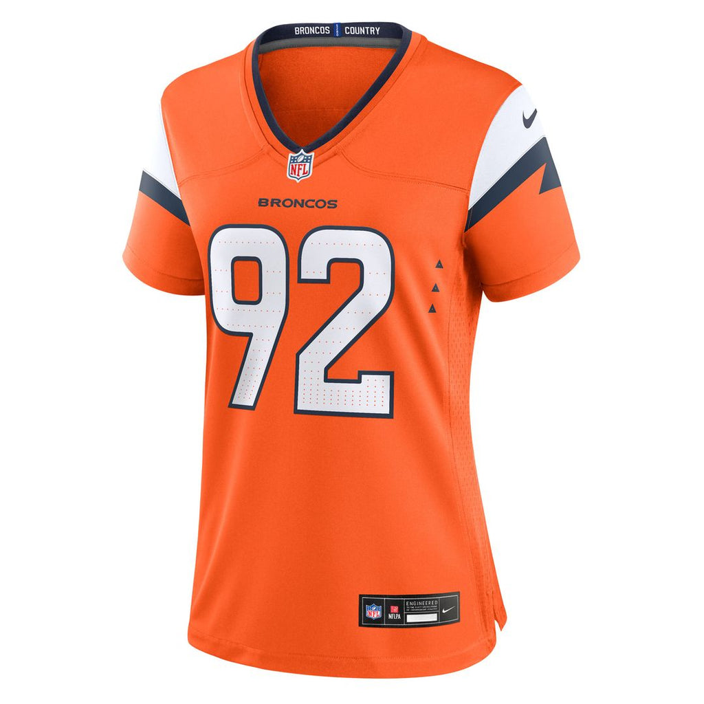 Dondrea Tillman Denver Broncos Women's Team Game Jersey - Orange