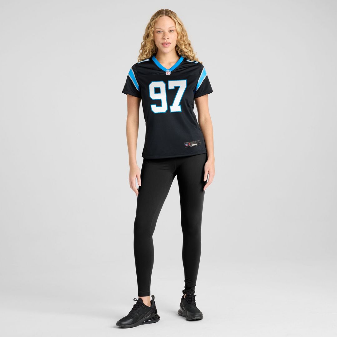Bobby Brown III Carolina Panthers Women's Team Game Jersey - Black