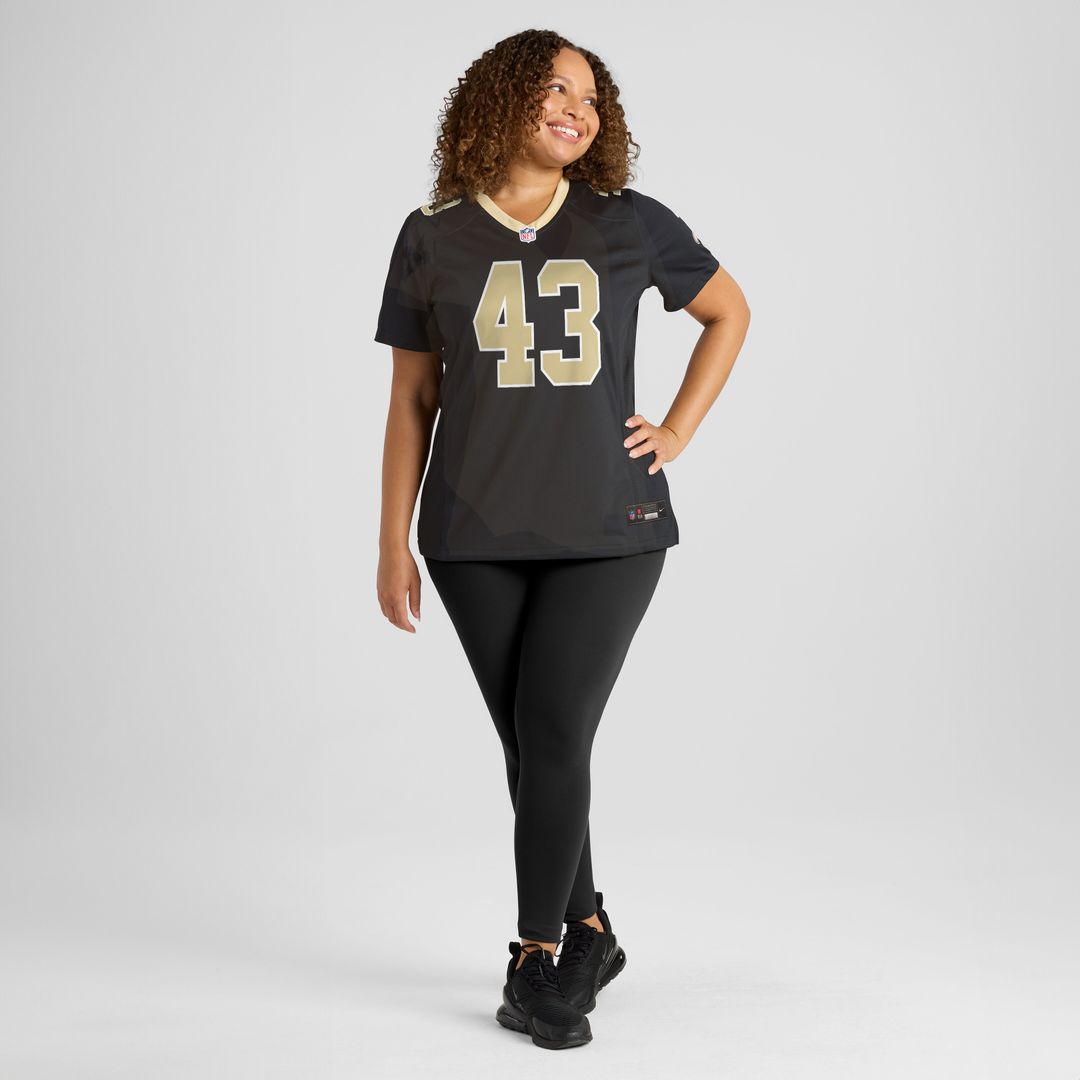 Michael Davis New Orleans Saints Women's Team Game Jersey - Black