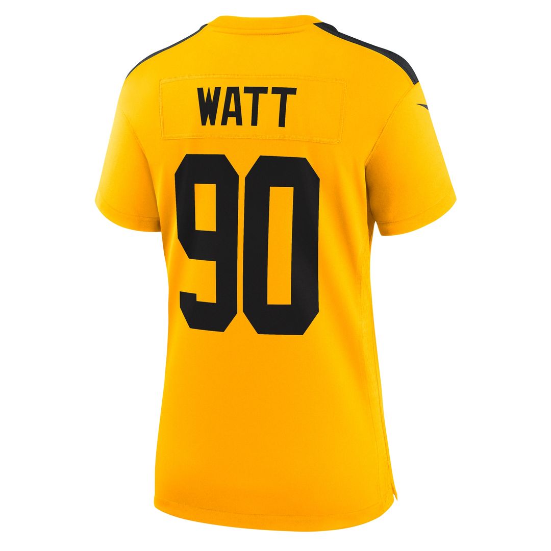 T.J. Watt Pittsburgh Steelers Women's Alternate 1933 Throwback Game Jersey - Gold
