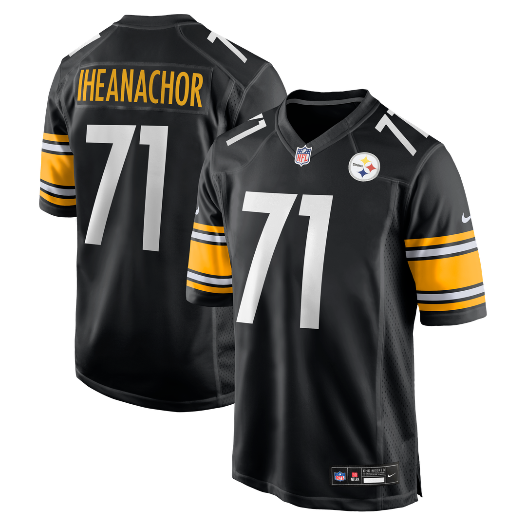 Max Iheanachor Pittsburgh Steelers 2026 Draft First Round Pick No. 21 Team Game Jersey - Black