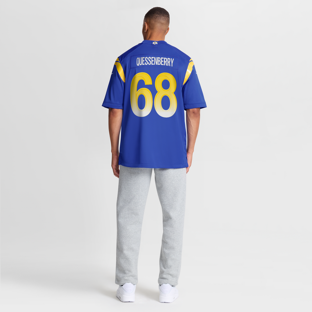 David Quessenberry Los Angeles Rams Team Game Jersey - Royal