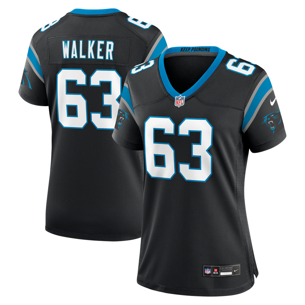 Rasheed Walker Carolina Panthers Women's Team Game Jersey - Black