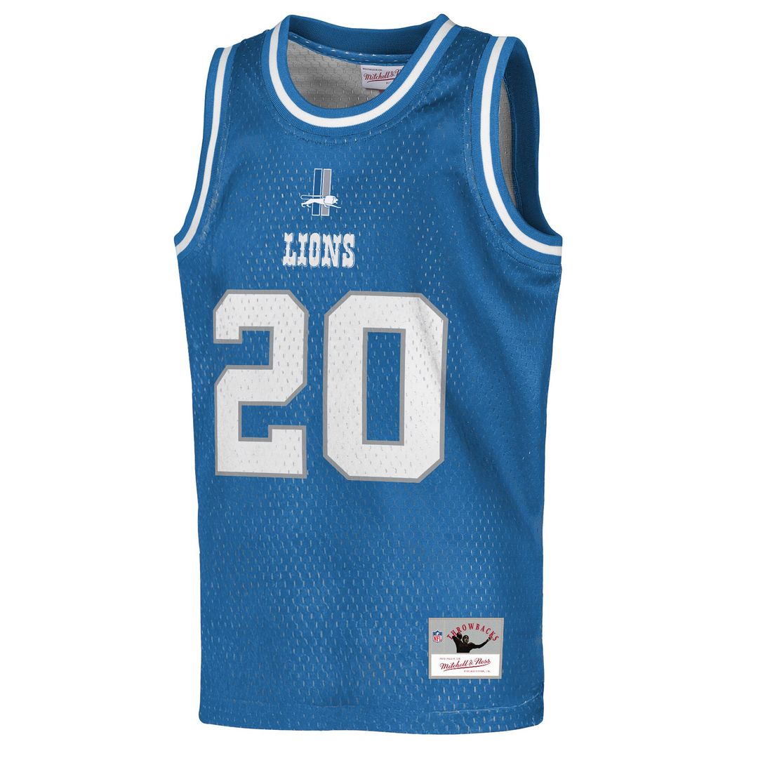 Barry Sanders Detroit Lions Mitchell & Ness Youth Retired Player Basketball Fashion Jersey - Blue