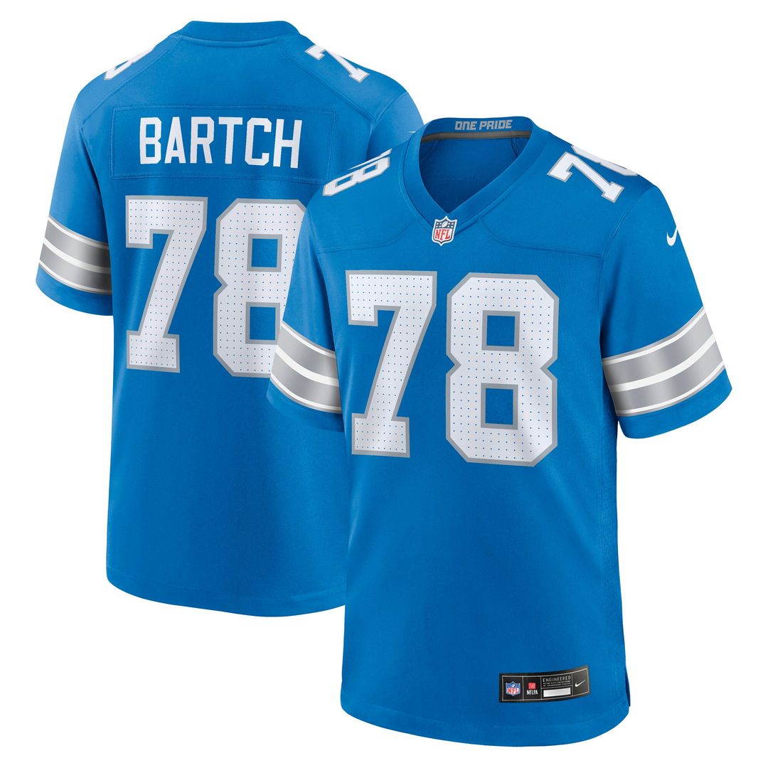 Ben Bartch Detroit Lions Team Game Jersey - Blue