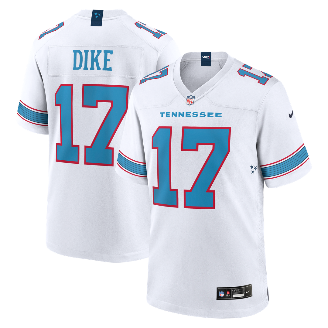 Chimere Dike Tennessee Titans Game Jersey - White