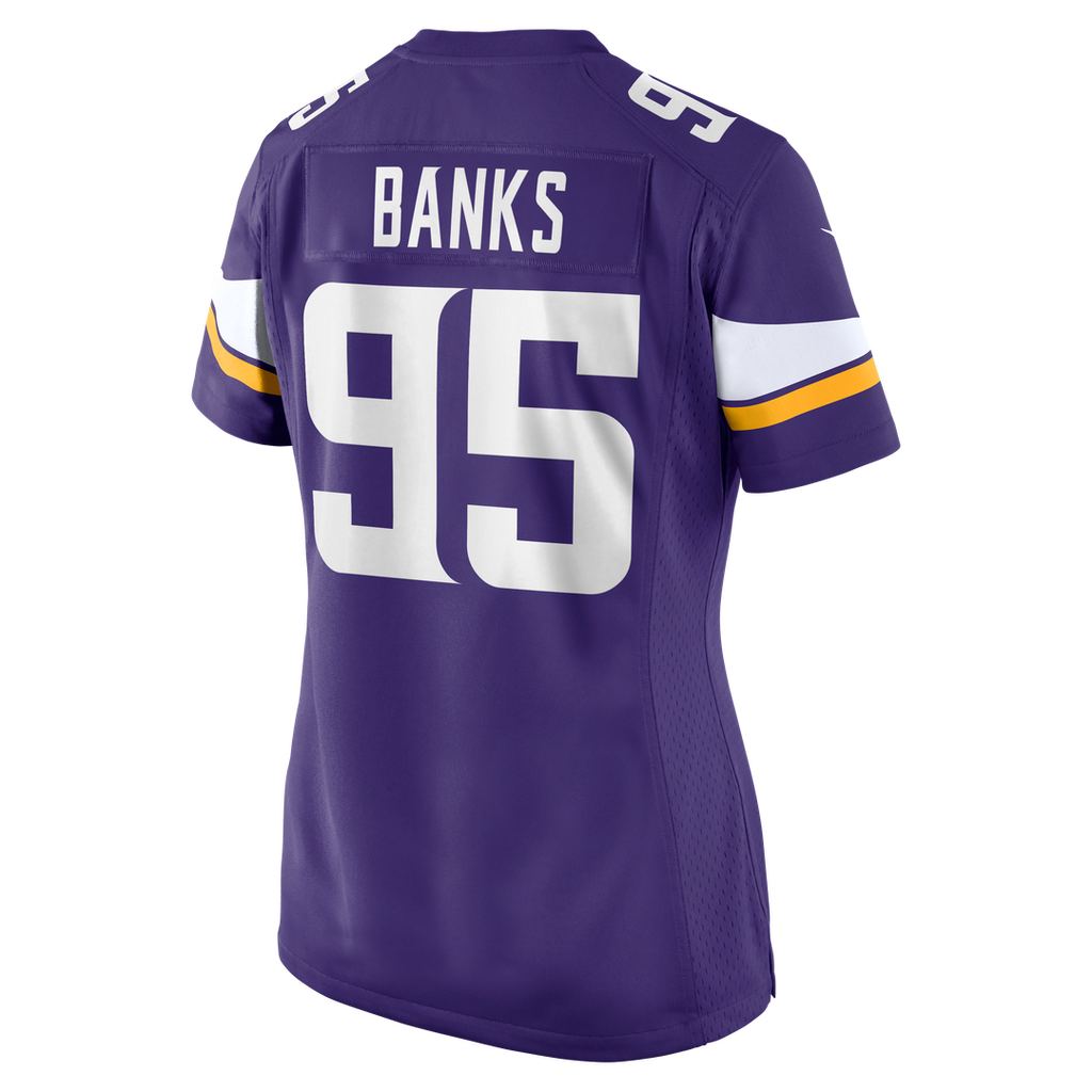 Caleb Banks Minnesota Vikings Women's Team Game Jersey - Purple