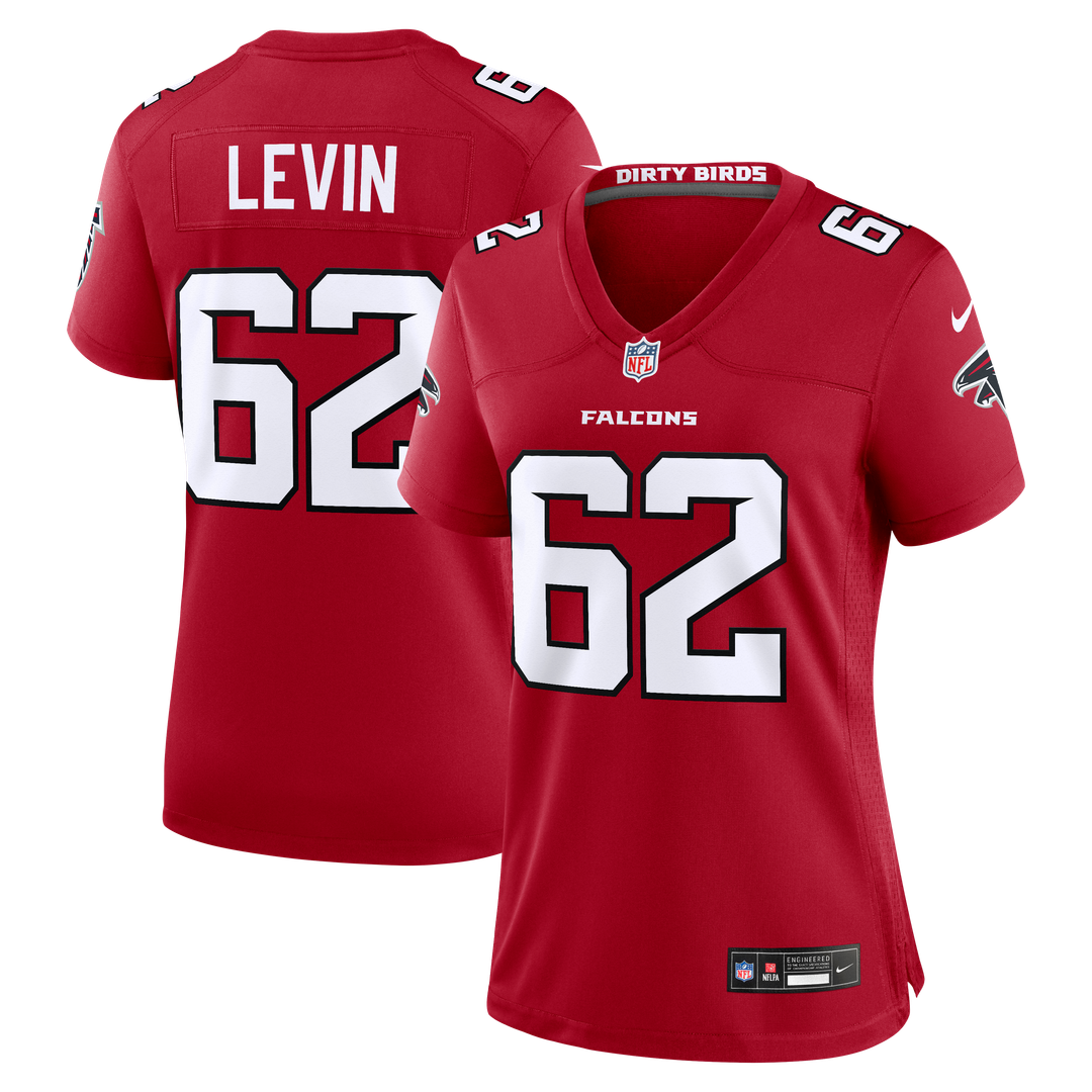 Corey Levin Atlanta Falcons Women's Team Game Jersey - Red