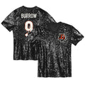 Joe Burrow Cincinnati Bengals Girls Youth Sequin V-Neck Fashion Jersey - Black