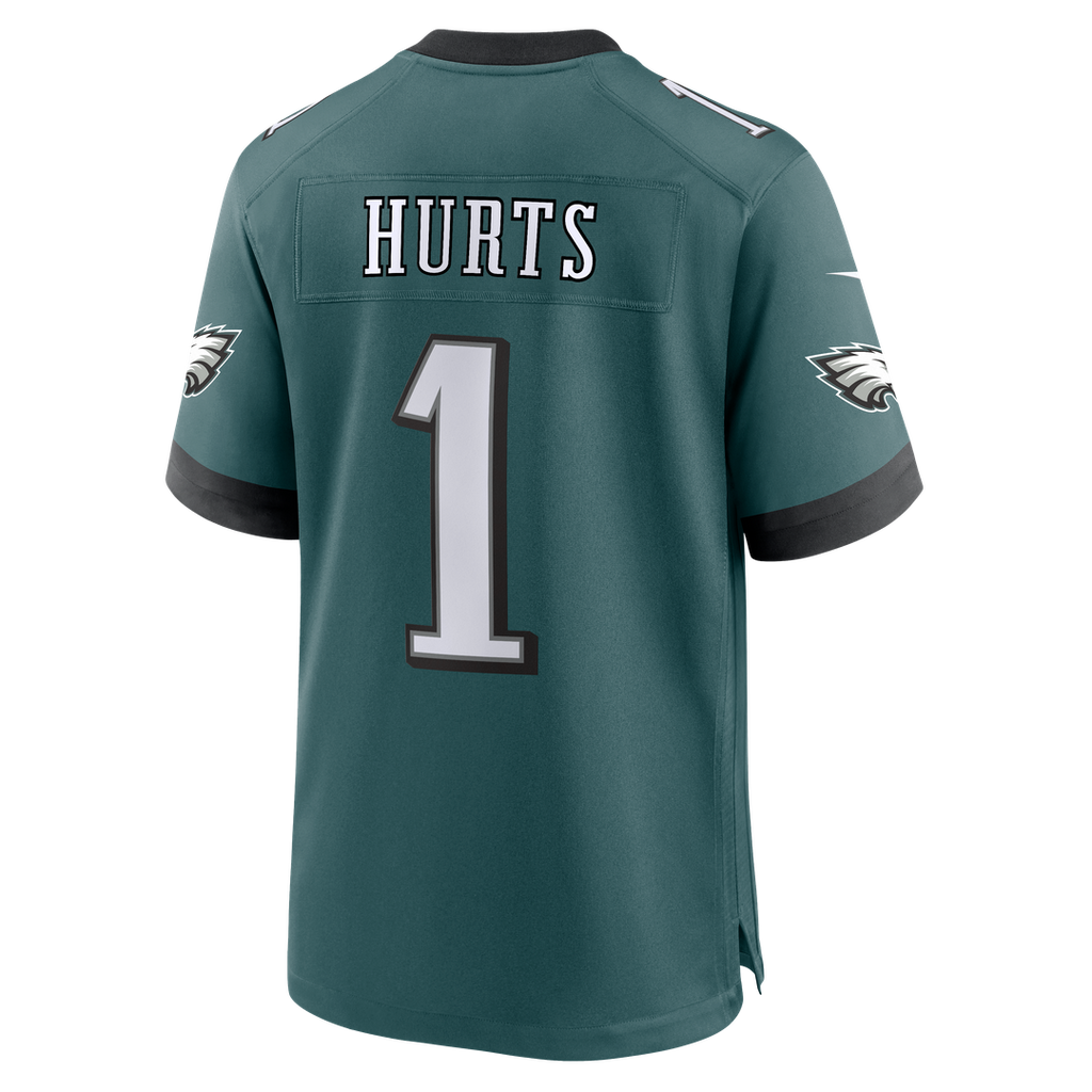 Jalen Hurts Philadelphia Eagles Team Game Jersey - Midnight Green