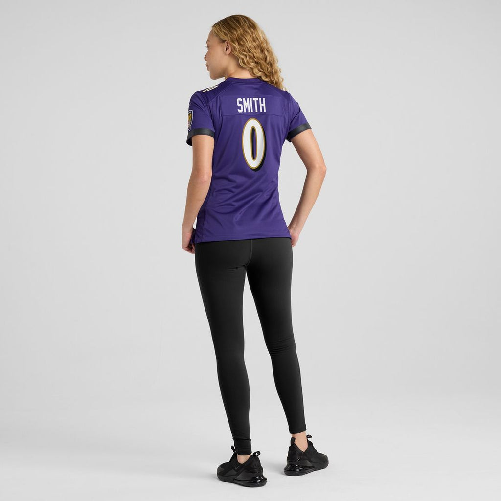 Roquan Smith Baltimore Ravens Women's Team Game Jersey - Purple