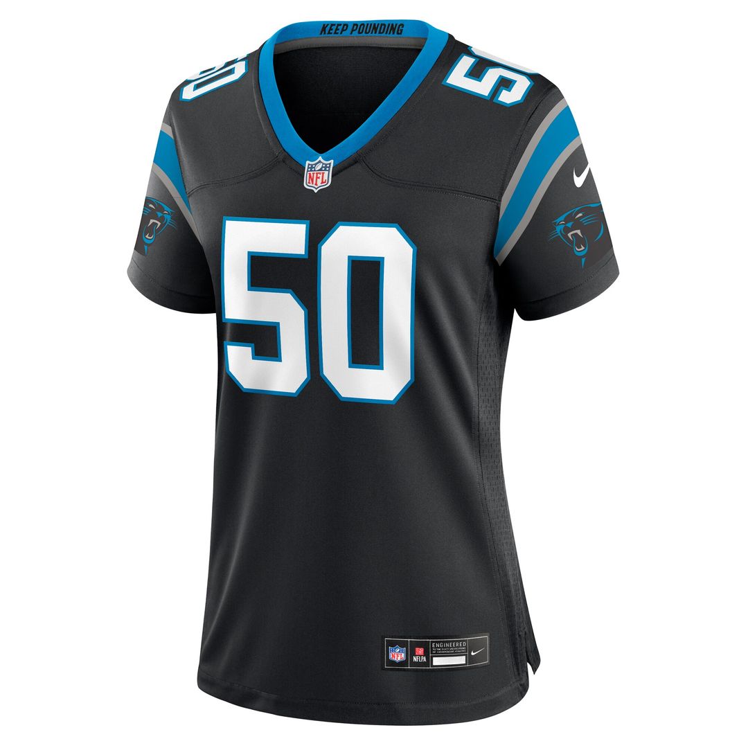 Robert Hunt Carolina Panthers Women's Game Jersey - Black