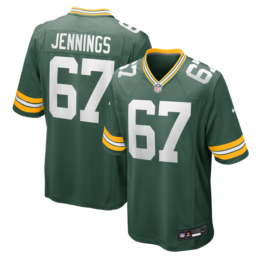Donovan Jennings Green Bay Packers Team Game Jersey - Green