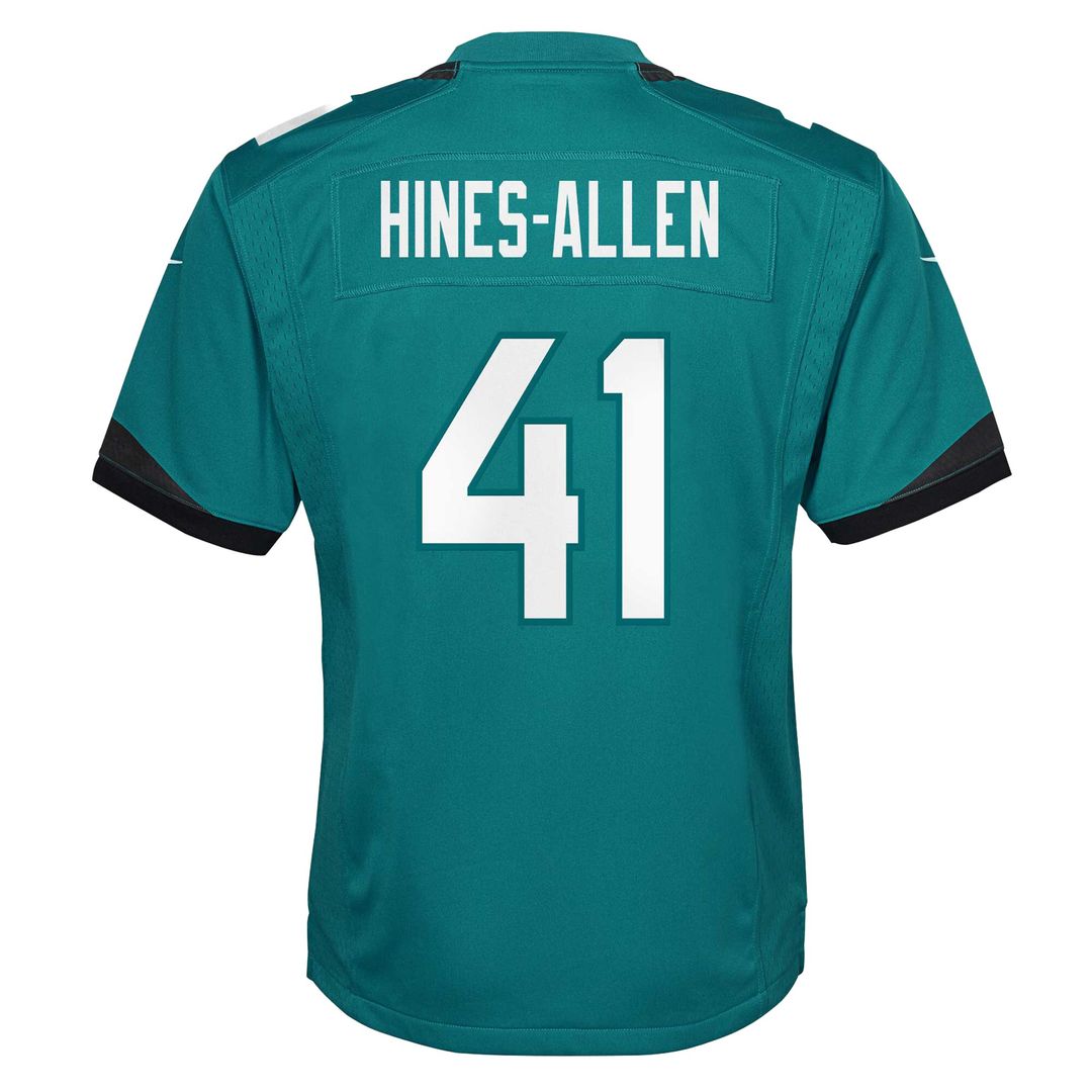 Josh Hines-Allen Jacksonville Jaguars Youth Game Jersey - Teal