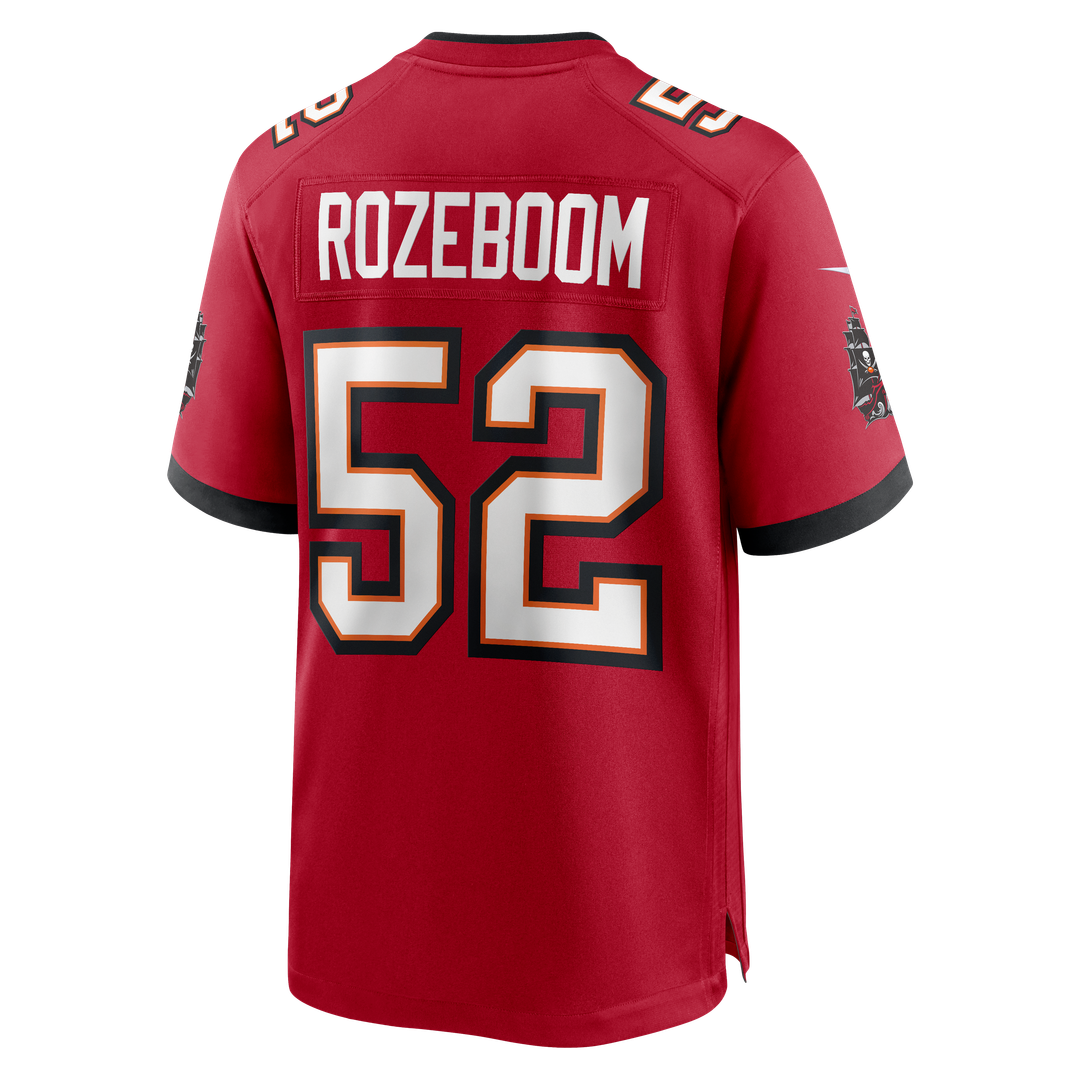 Christian Rozeboom Tampa Bay Buccaneers Team Game Jersey - Red