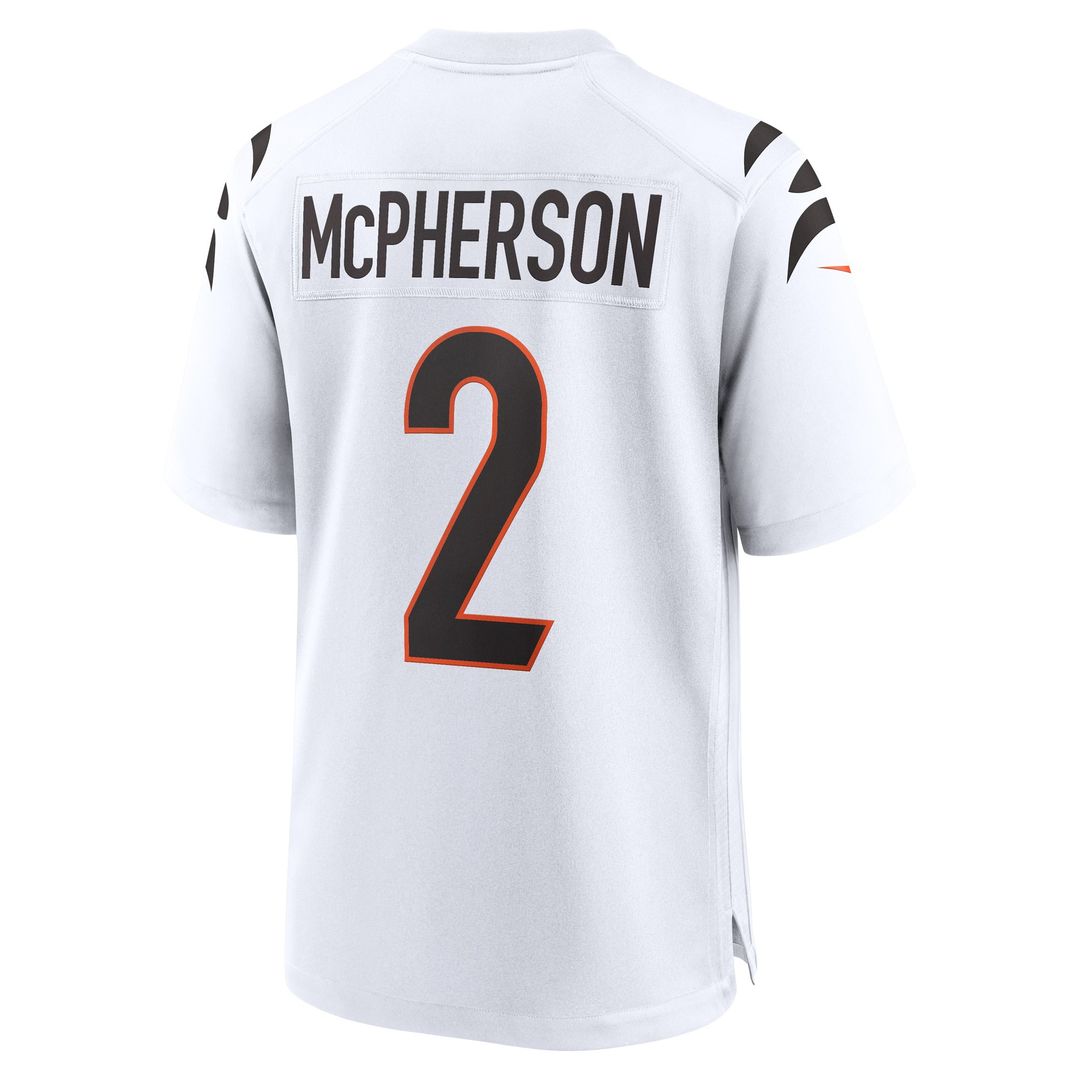 Evan McPherson Cincinnati Bengals Game Player Jersey - White