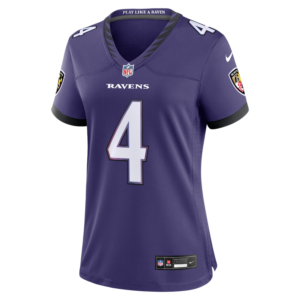 Zay Flowers Baltimore Ravens Women's Alternate Game Jersey - Black