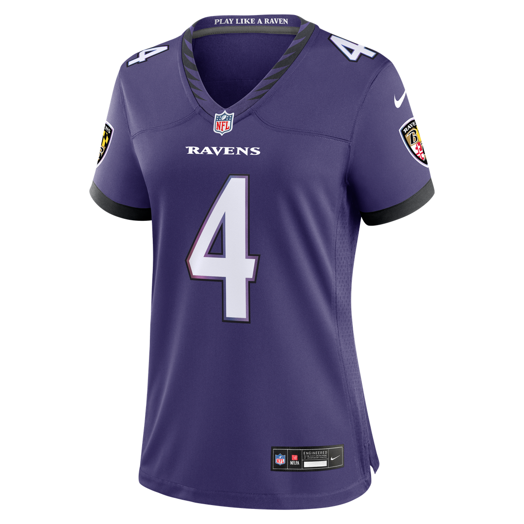 Zay Flowers Baltimore Ravens Women's Alternate Game Jersey - Black