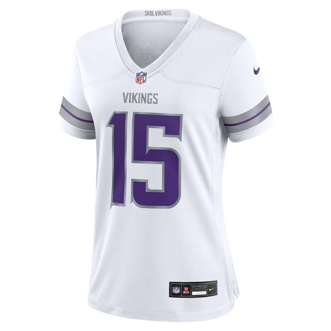 Dallas Turner Minnesota Vikings Women's Alternate Game Jersey - Purple