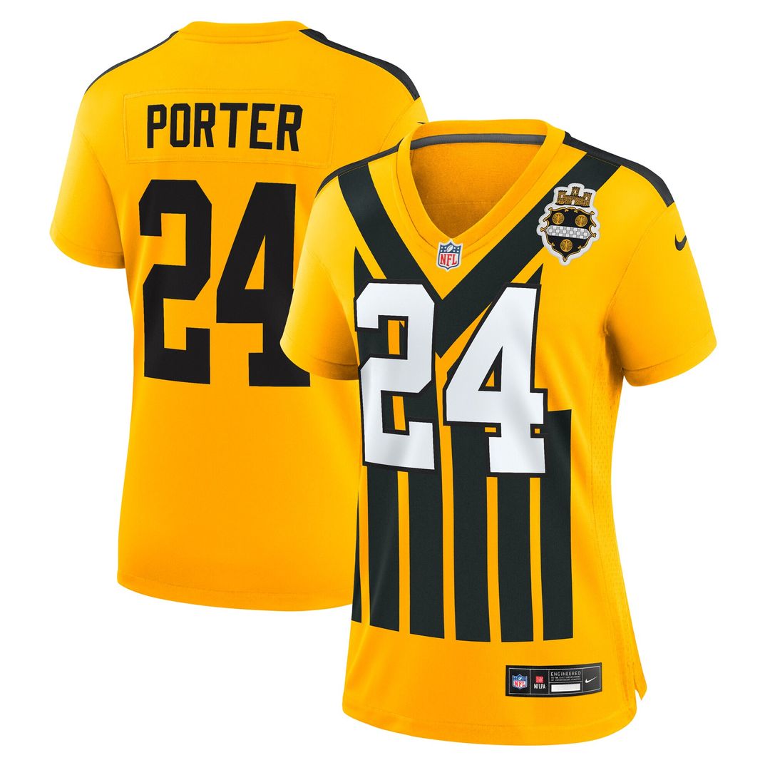 Joey Porter Jr. Pittsburgh Steelers Women's Alternate 1933 Throwback Game Jersey - Gold