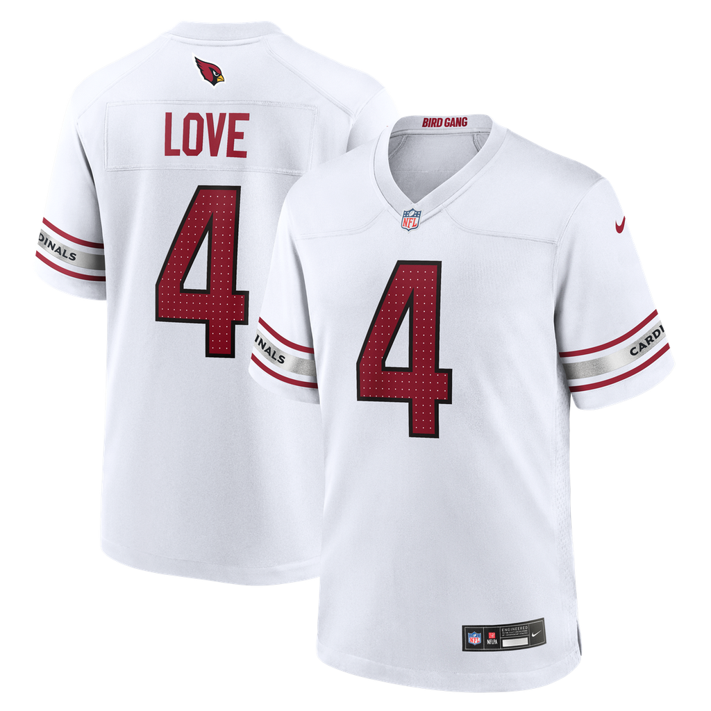 Jeremiyah Love Arizona Cardinals Game Player Jersey - White