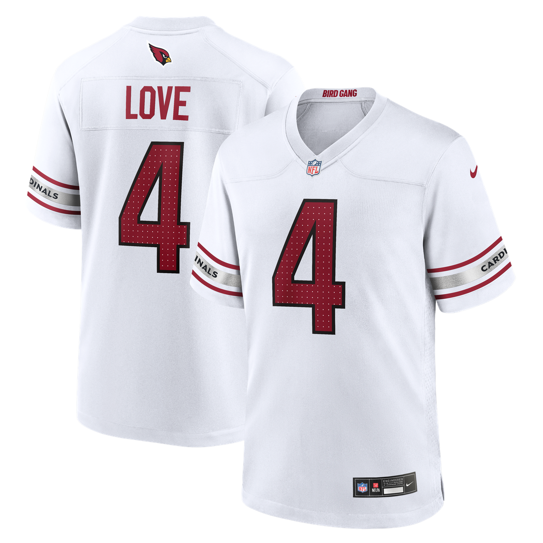 Jeremiyah Love Arizona Cardinals Game Player Jersey - White