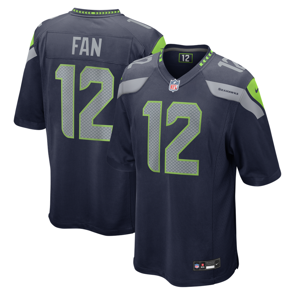 12s Seattle Seahawks Nike Game Jersey - White