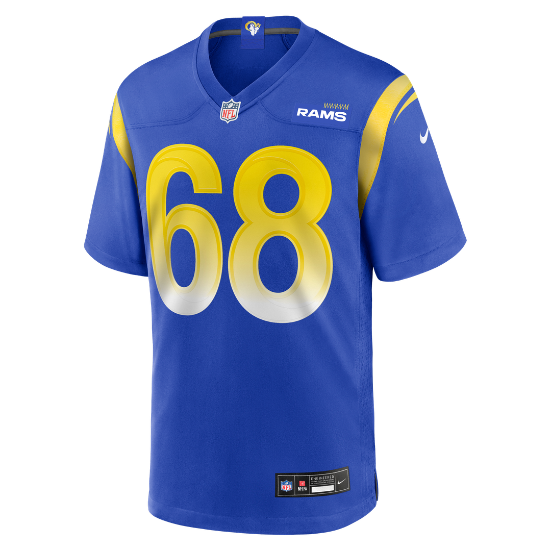 David Quessenberry Los Angeles Rams Team Game Jersey - Royal