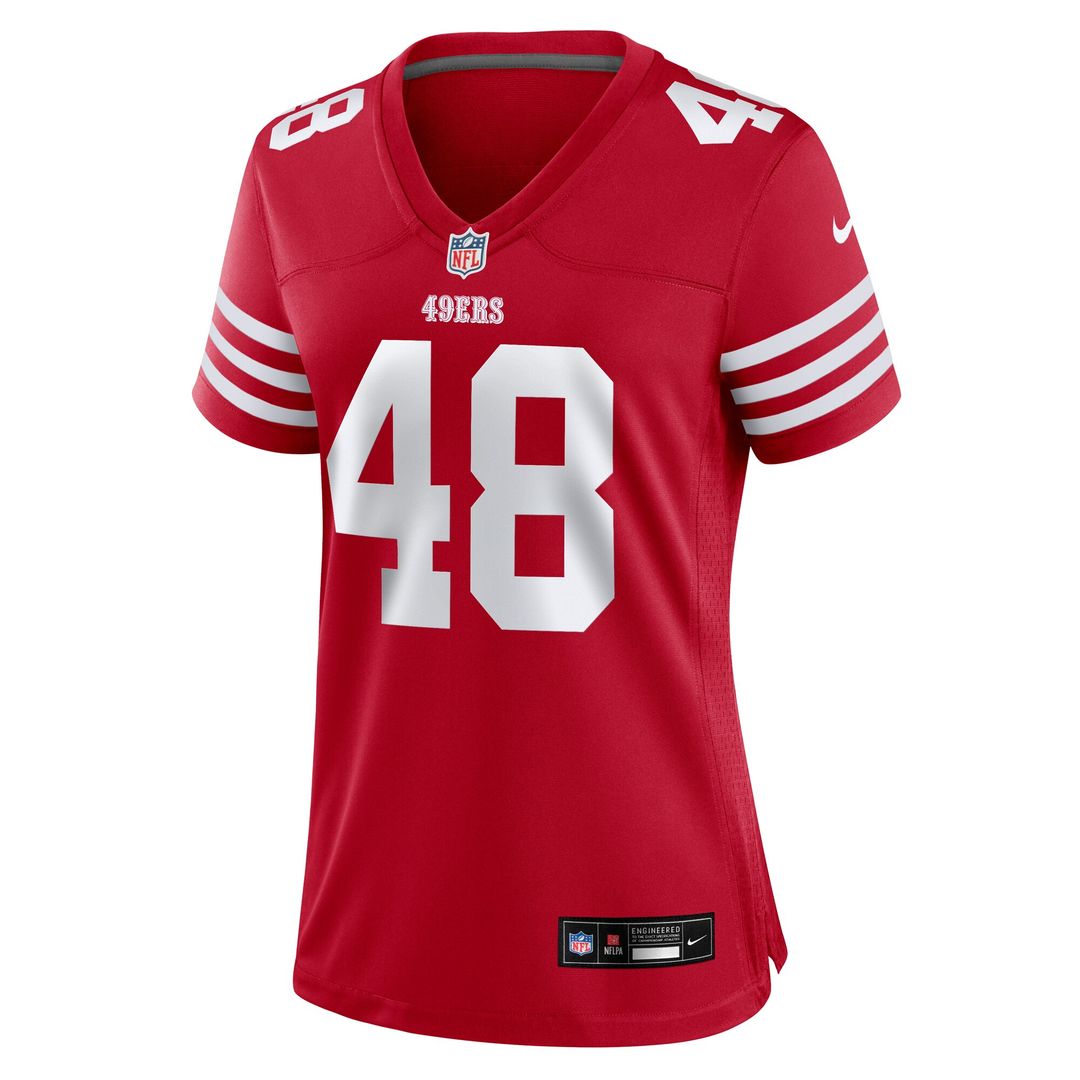 Tatum Bethune San Francisco 49ers Women's Team Game Jersey - Scarlet