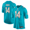 Quinn Ewers Miami Dolphins Team Game Jersey - Aqua