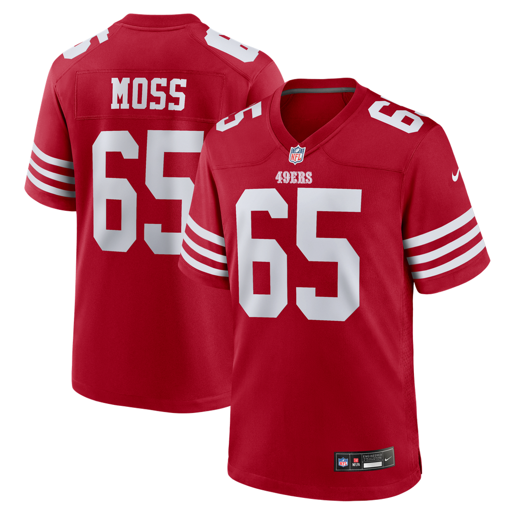 Drew Moss San Francisco 49ers Team Game Jersey - Scarlet