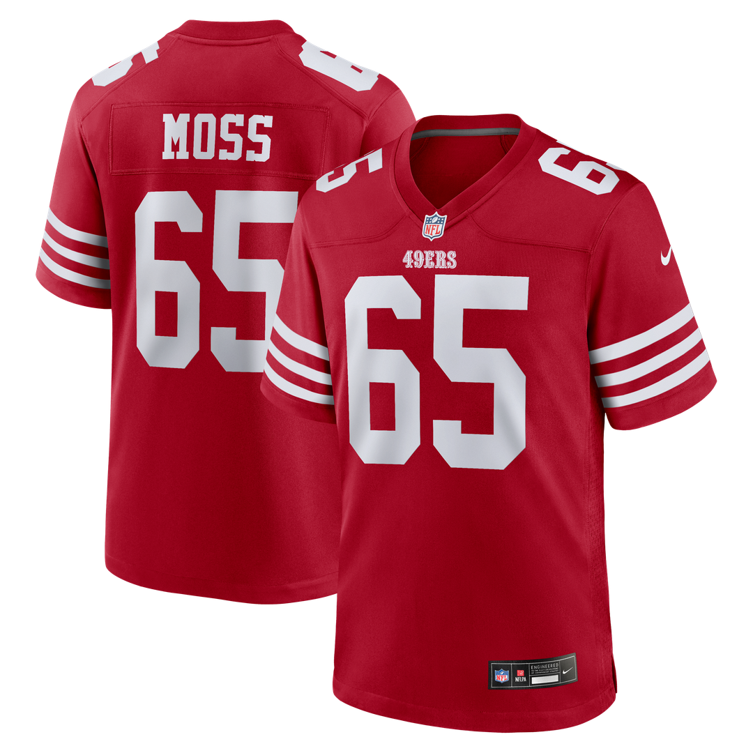 Drew Moss San Francisco 49ers Team Game Jersey - Scarlet