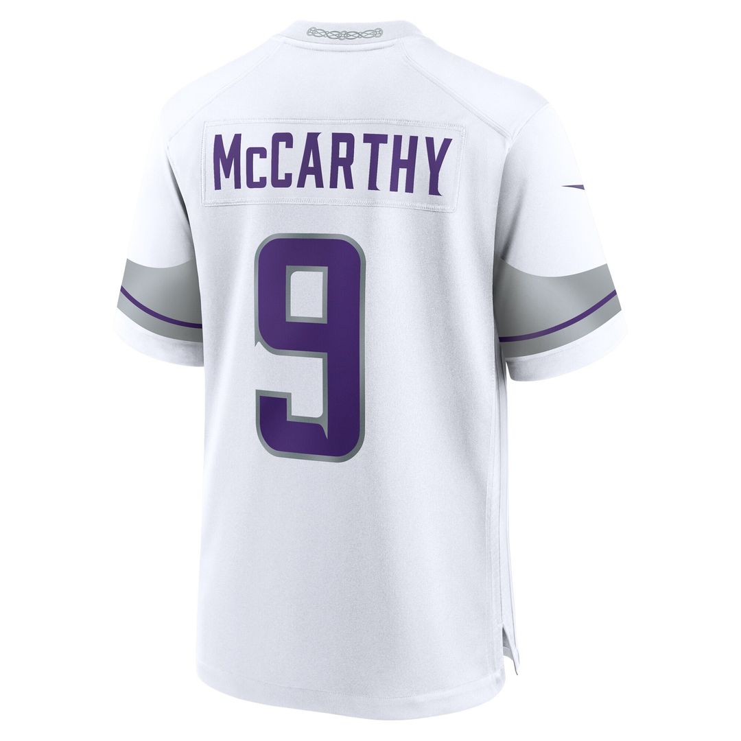 J.J. McCarthy Minnesota Vikings Player Game Jersey - Purple