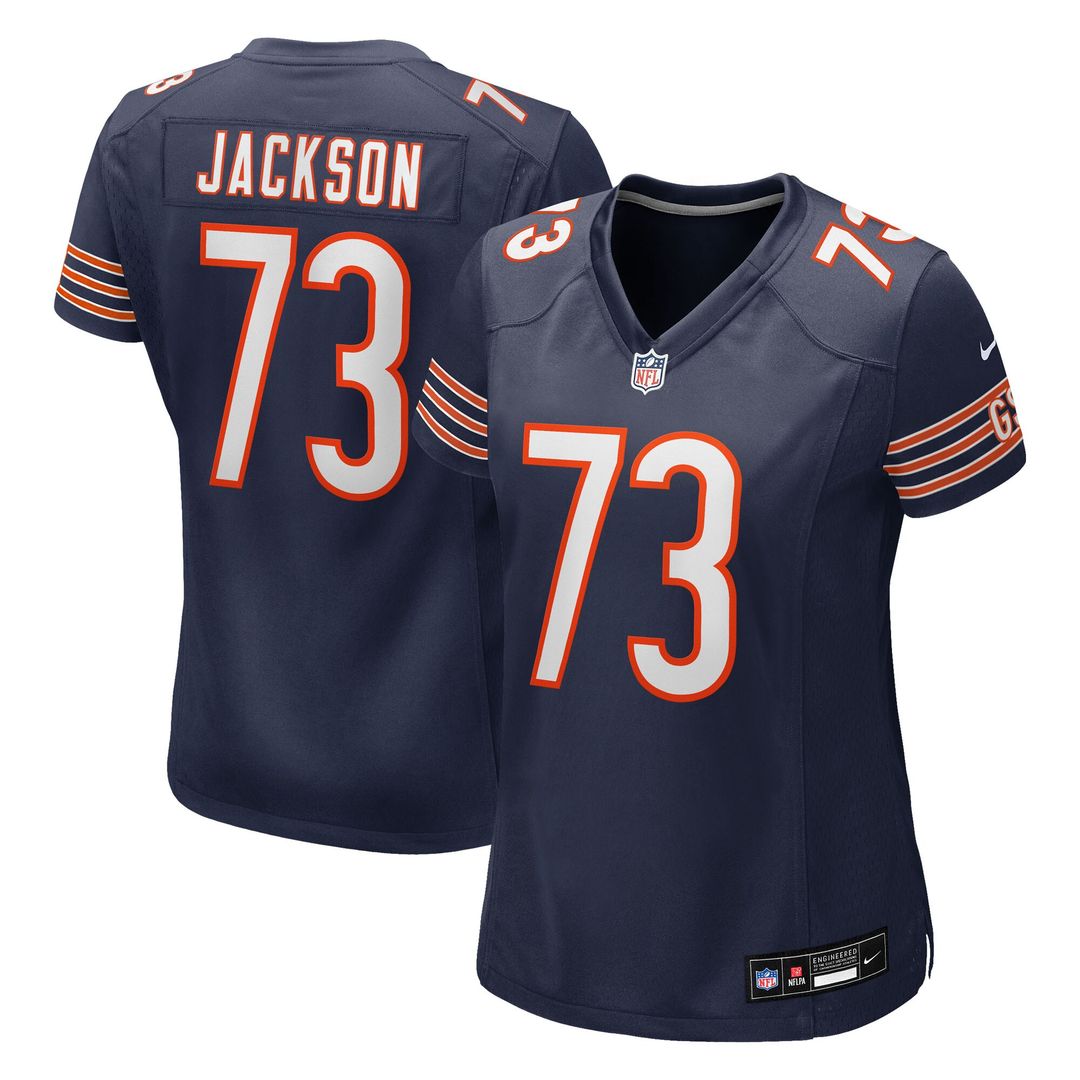 Jonah Jackson Chicago Bears Women's Team Game Jersey - Navy