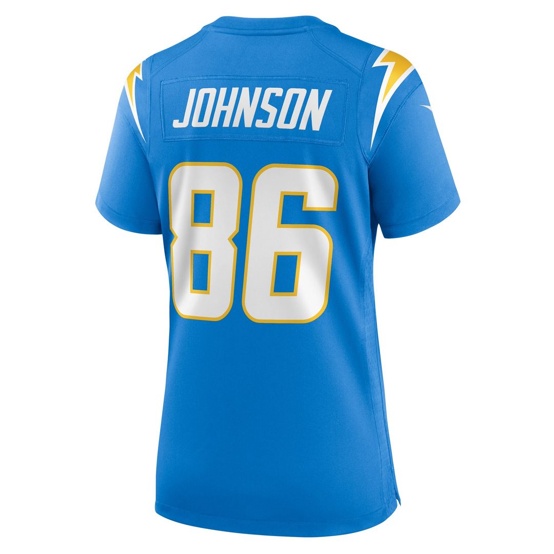 Cornelius Johnson Los Angeles Chargers Women's Game Jersey - Powder Blue
